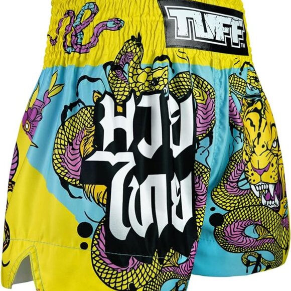Small Tuff Sport Muay Thai Shorts Boxing Shorts Traditional Styles Workout Short - Picture 3 of 7